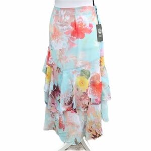 Vince Camuto Floral Skirt Size 10 NWT